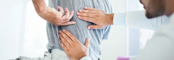 Chiropractic New York NY Back Exam Man